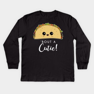 Taco 'bout a Cutie! Funny & Cute Cinco de Mayo Kids Kids Long Sleeve T-Shirt